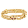 Kent Raible Sunstone Woven Chain Bracelet