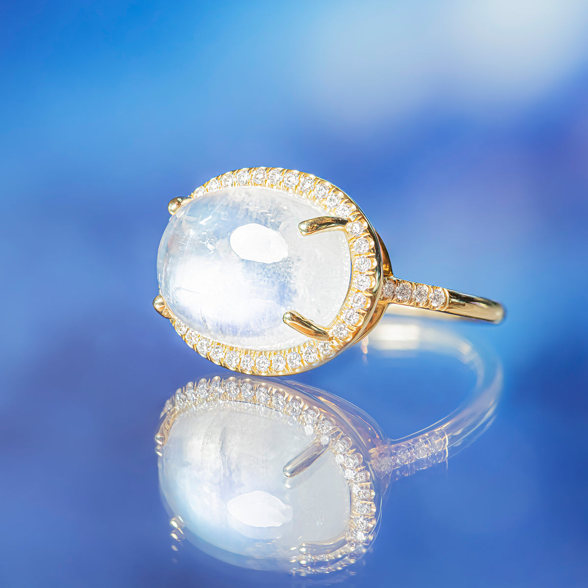 Lauren K Moonstone Ring Shop Alchemy Jewelry Store Portland Oregon