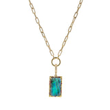 Lauren K Rectangular Opal Pendant
