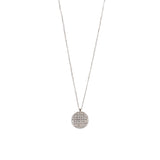 Alchemy Pave Diamond Disc Pendant