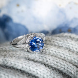 Sebastien Barier Sapphire Platinum Ring