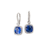 Alchemy Sapphire Halo Earrings