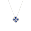Sapphire Clover Necklace