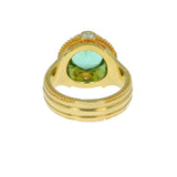 Kent Raible Seafoam Tourmaline Prayer Wheel Ring