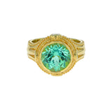 Kent Raible Seafoam Tourmaline Prayer Wheel Ring