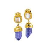 Zaffiro Tanzanite Crystal Earrings