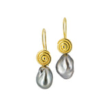 Zaffiro Petroglyph Pearl Earrings