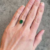 Erika Winters Willa Solitaire Ring with Emerald