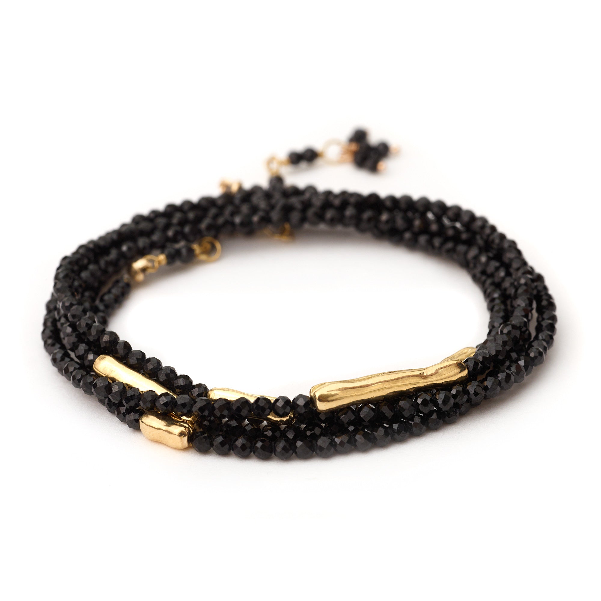 Anne Sportun Five Gold Accent Black Spinel Wrap | Alchemy Jeweler