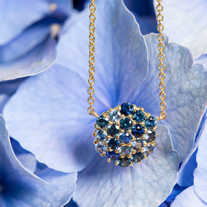 Aaron Henry Pave Sapphire Necklace