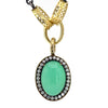 Ray Griffiths Crownwork Chrysoprase and Diamond Pendant