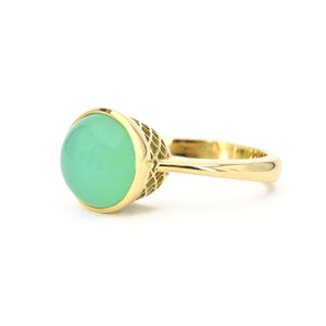 Ray Griffiths Chrysoprase Crownwork Ring