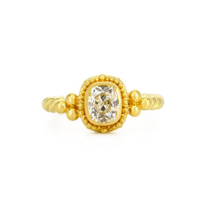 Zaffiro Old Mine Cut Diamond Engagement Ring