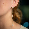 Assael Pearl Chain Earrings