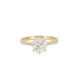 Erika Winters Margot Solitaire Ring in Yellow Gold