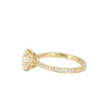 Erika Winters Margot Solitaire Ring in Yellow Gold