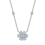 Diamond Flower Necklace