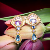 Kent Raible Moon Flower Earrings