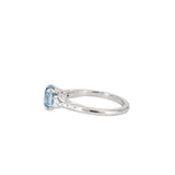 Blue Lab Grown Diamond Ring
