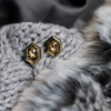 Lauren K Zelda Hex Diamond Stud Earrings