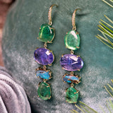 Lauren K Joyce Opal & Tanzanite Earrings
