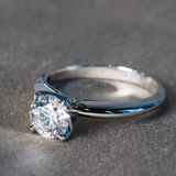 Ideal Cut Lab Grown Diamond Platinum Ring