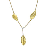 Aaron Henry Three Southern Oak Leaf Lariat Necklace