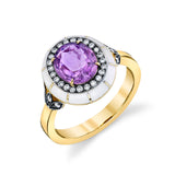 Lord Jewelry Purple Sapphire Rock Candy Ring