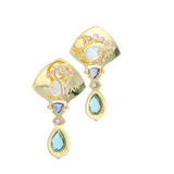Kent Raible Moon Flower Earrings