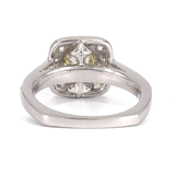 Portland Oregon - Engagement Ring- 18k white gold - M natural colored diamond SI2 - Alchemy Jeweler