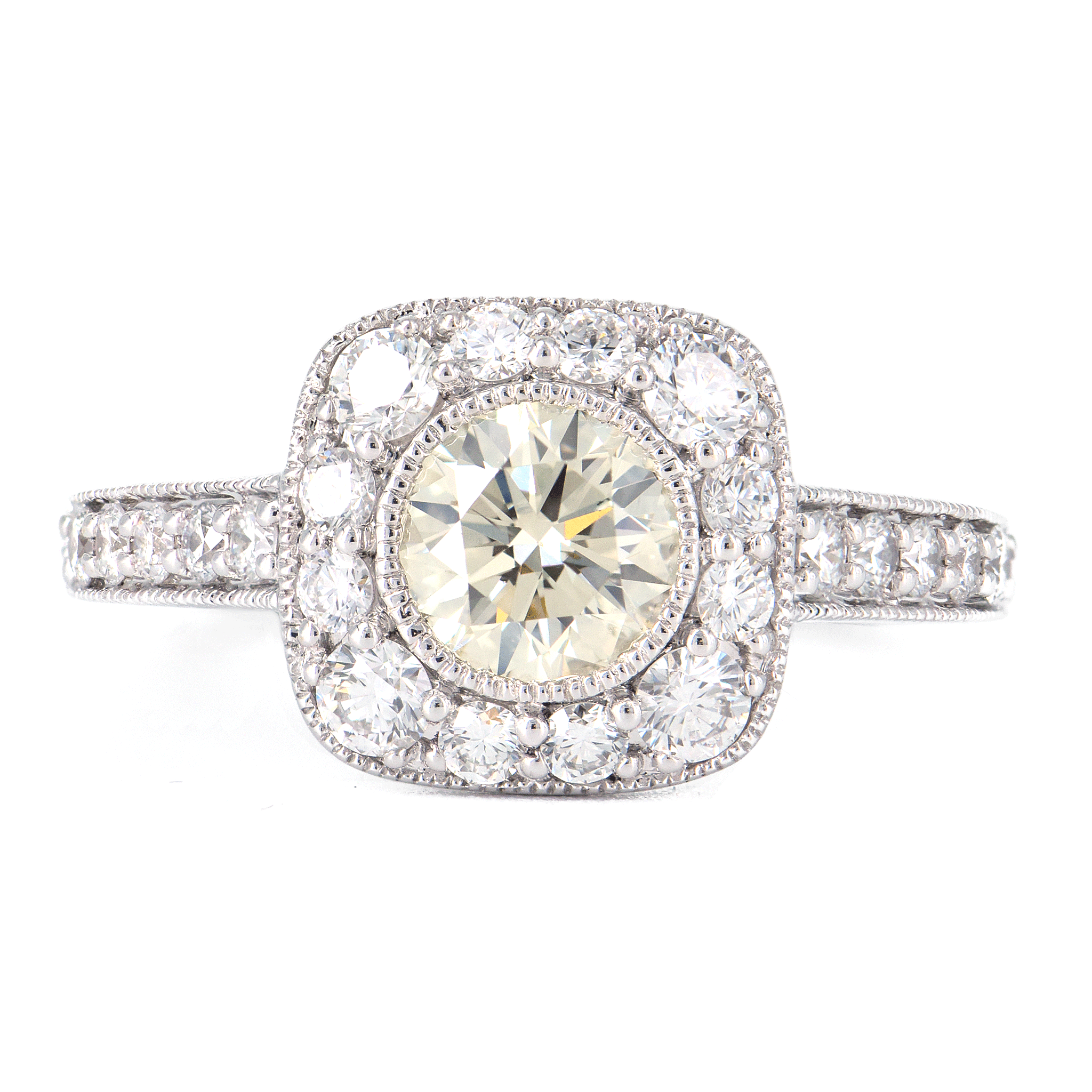 Rare Fancy Yellow Unique Oval Cut Lab Grown Diamond Engagement Ring