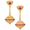 Kent Raible Ruby Flying Saucer Earrings