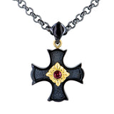 Black Titanium Cross Necklace