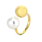 Rudolf Friedmann Pearl and Gold Ring