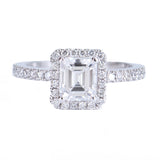 Emerald Cut Diamond Solitaire Ring